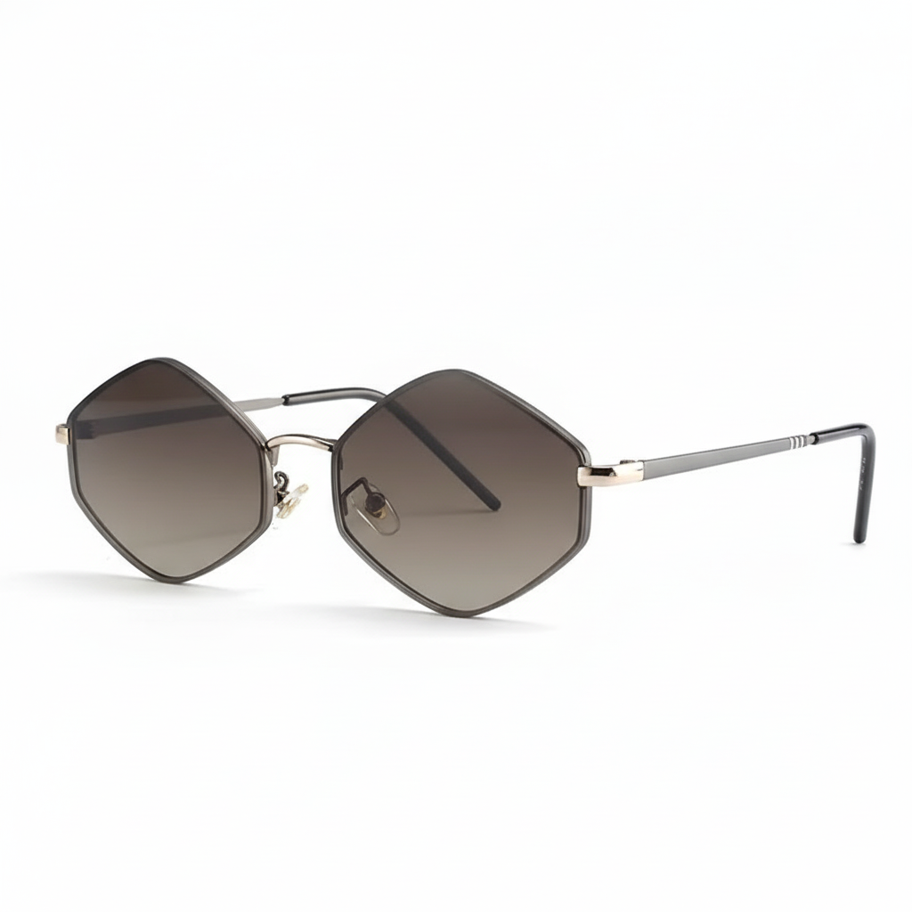 Women's Hexagonal Sunglasses