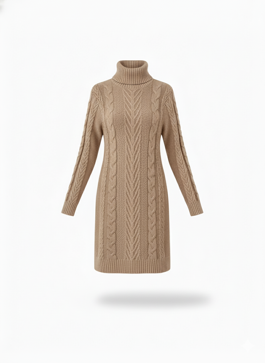 Women's Cable Sweater Dress