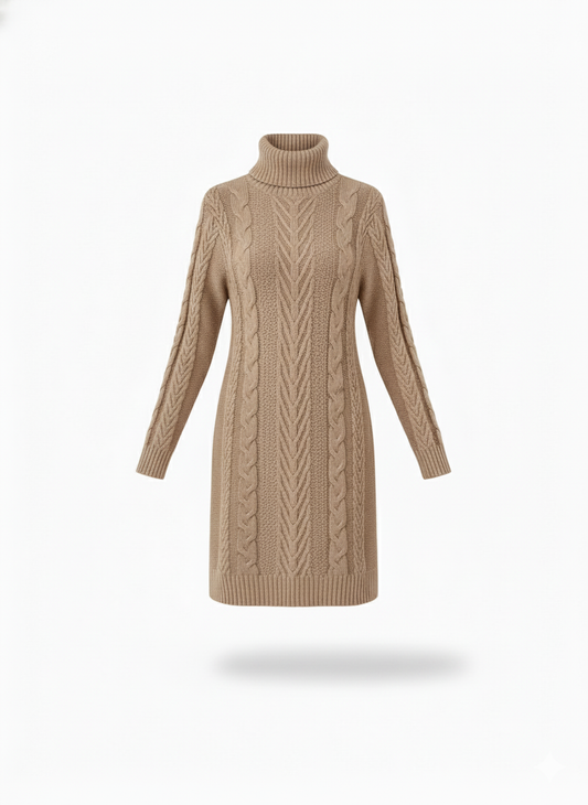 Women's Cable Sweater Dress