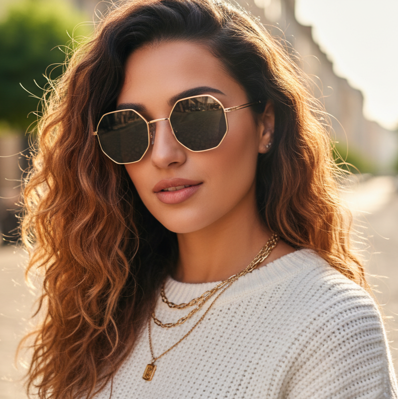 Women's Metal Sunglasses