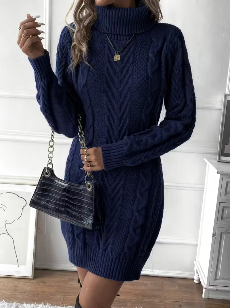 Women's Cable Sweater Dress