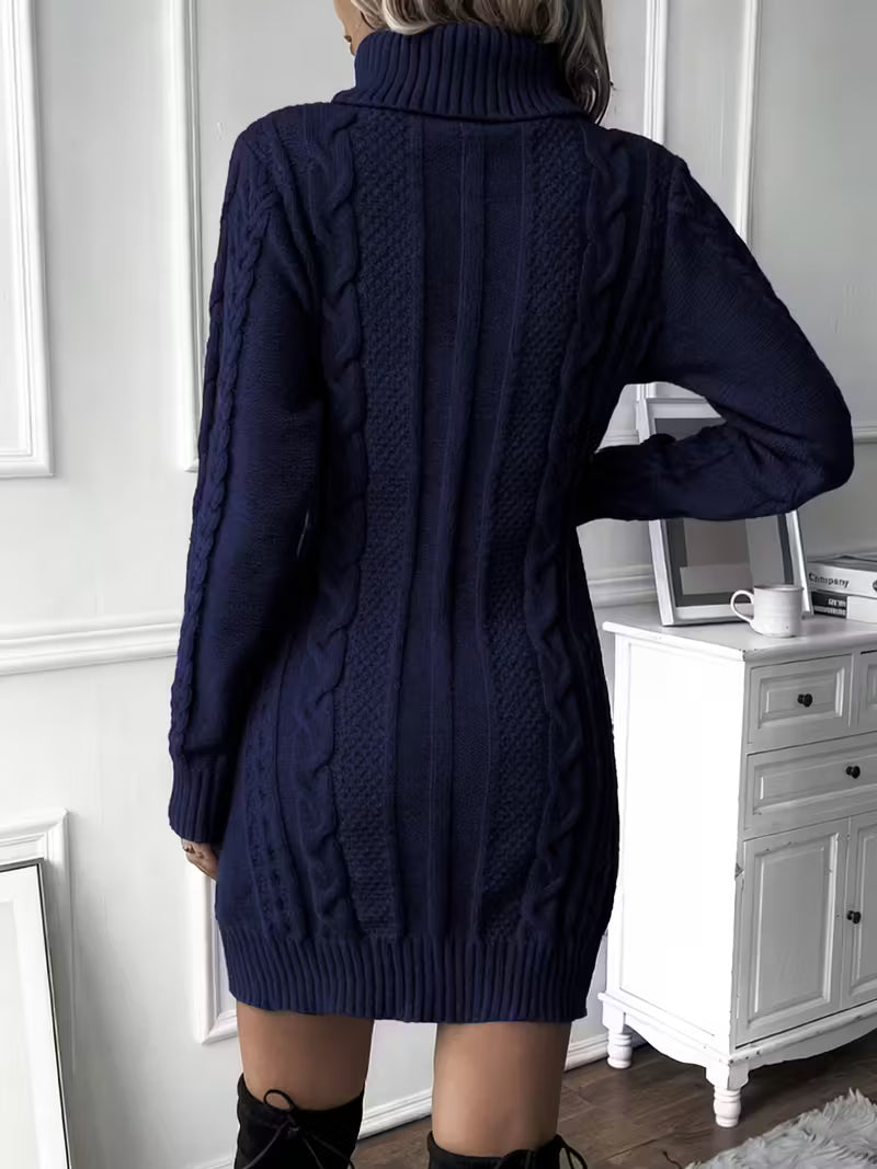Women's Cable Sweater Dress