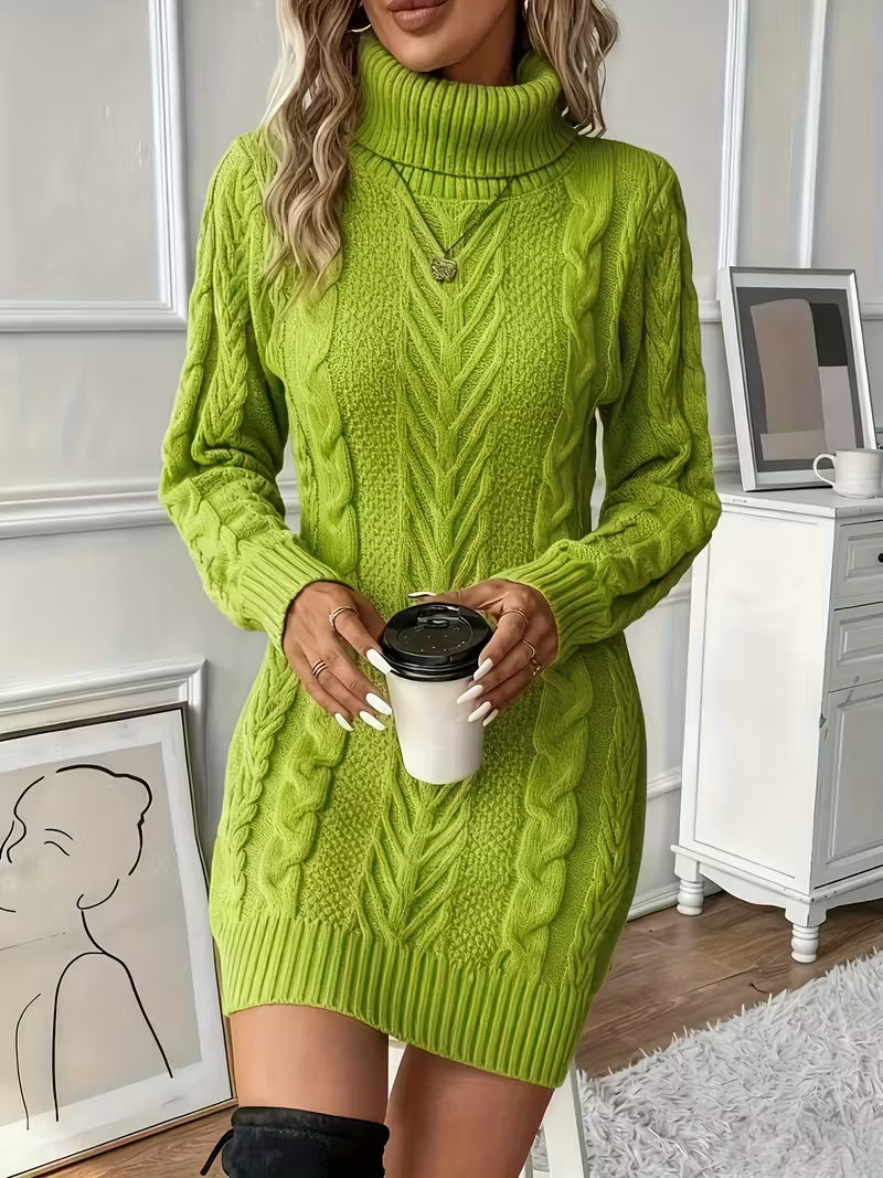Women's Cable Sweater Dress