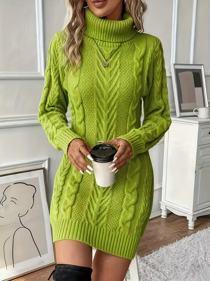 Women's Cable Sweater Dress