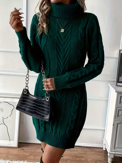 Women's Cable Sweater Dress