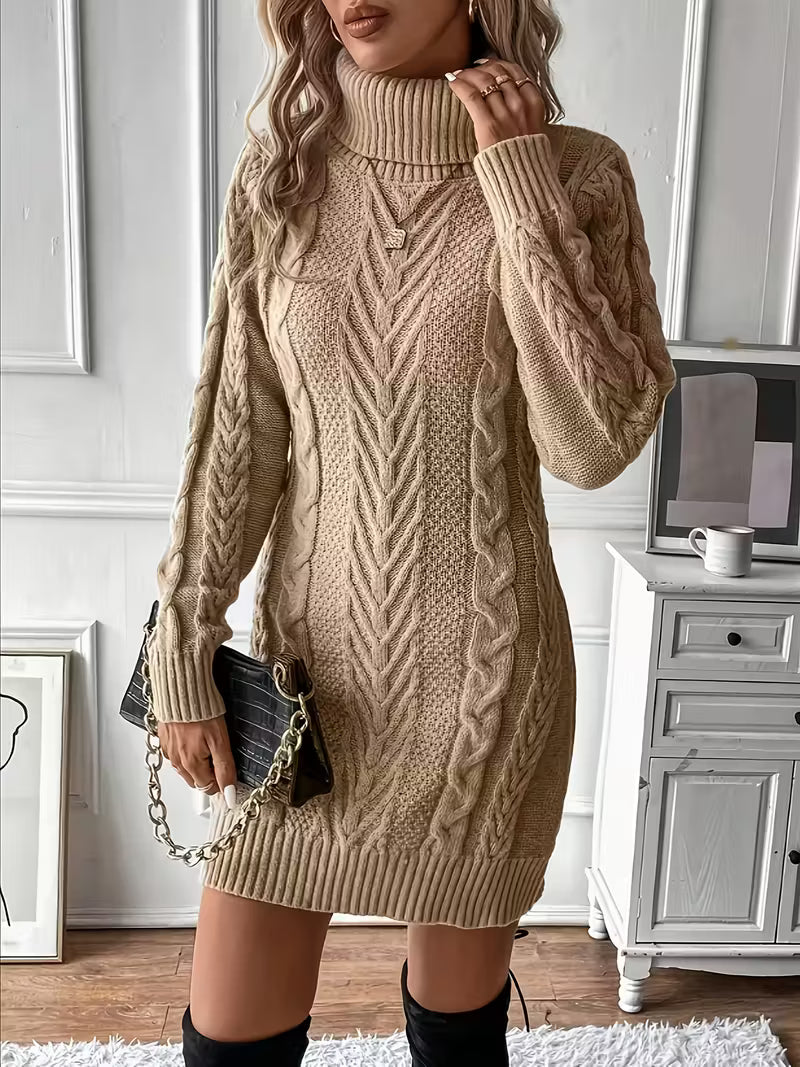 Women's Cable Sweater Dress
